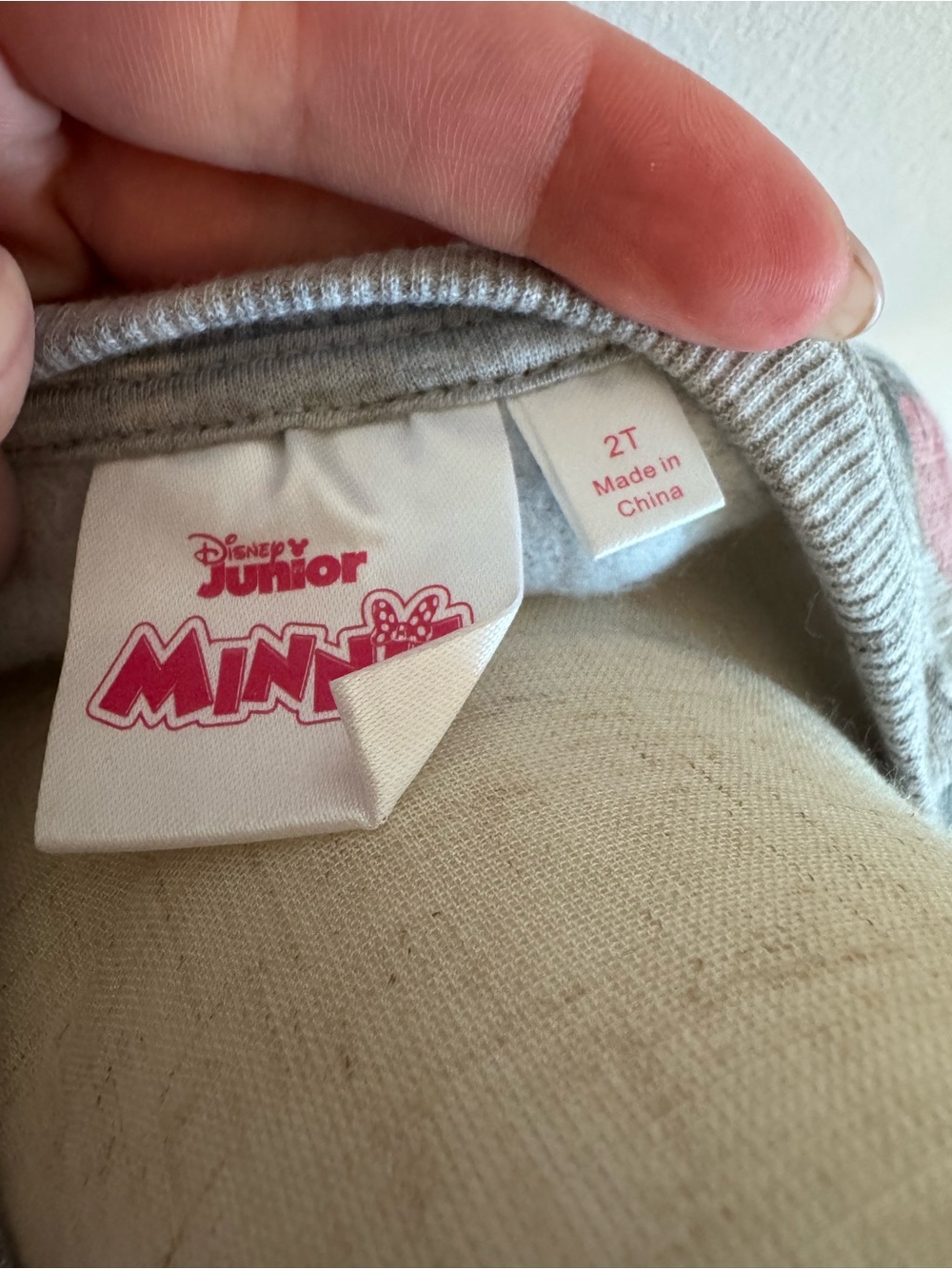 Disney Minnie Mouse Gray Sweater Dress - Picture 2 of 4
